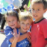 Students participate in the walk-a-thon