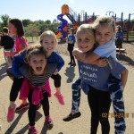 Students participate in the walk-a-thon